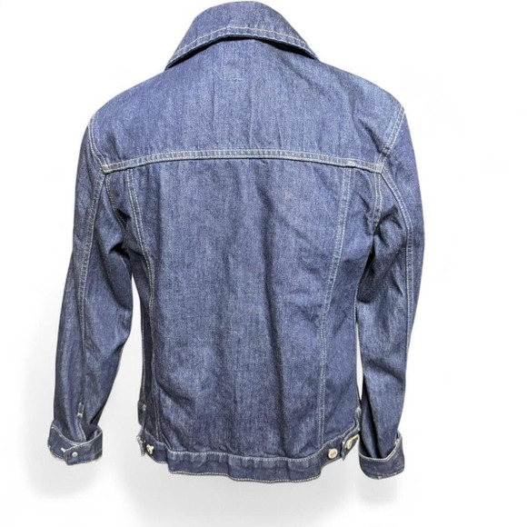 Y2K Vintage GAP Denim Jean Jacket Dark Wash Casual Streetwear Size Small - Picture 5 of 8